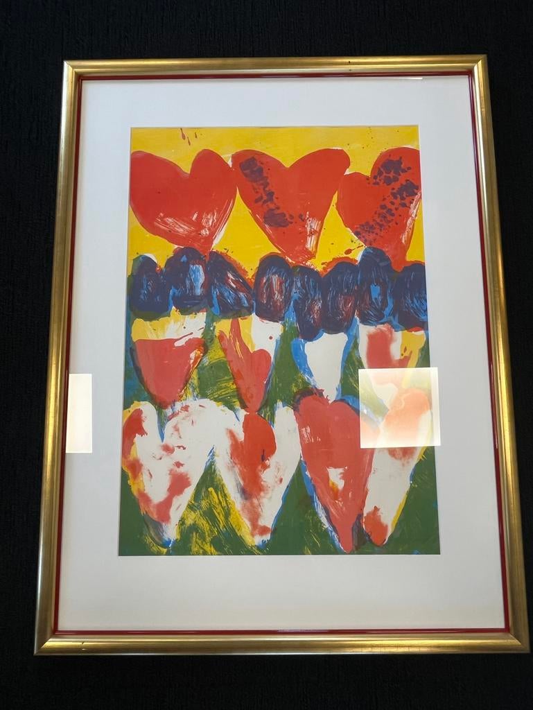 Originele Jan Cremer “harten” 48/90 zeefdruk/litho, Ophalen