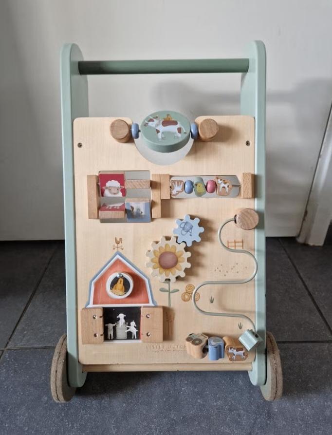 Little Dutch loopwagen Little Farm, Kinderen en Baby's, Ophalen, Gebruikt, Duw- of Trekspeelgoed