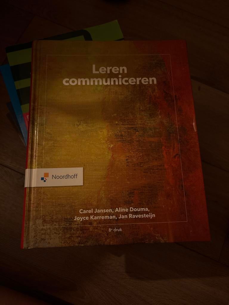 Leren communiceren - 8e druk - Noordhoff, Ophalen, Gamma, Zo goed als nieuw, HBO