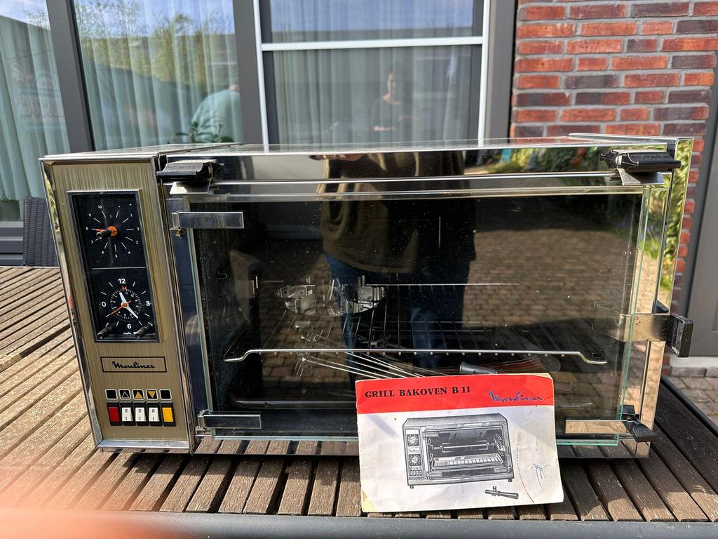 Moulinex oven met grill en bakplaat., Witgoed en Apparatuur, Ovens, Gebruikt, Vrijstaand, Oven met grill, Minder dan 45 cm, Ophalen of Verzenden
