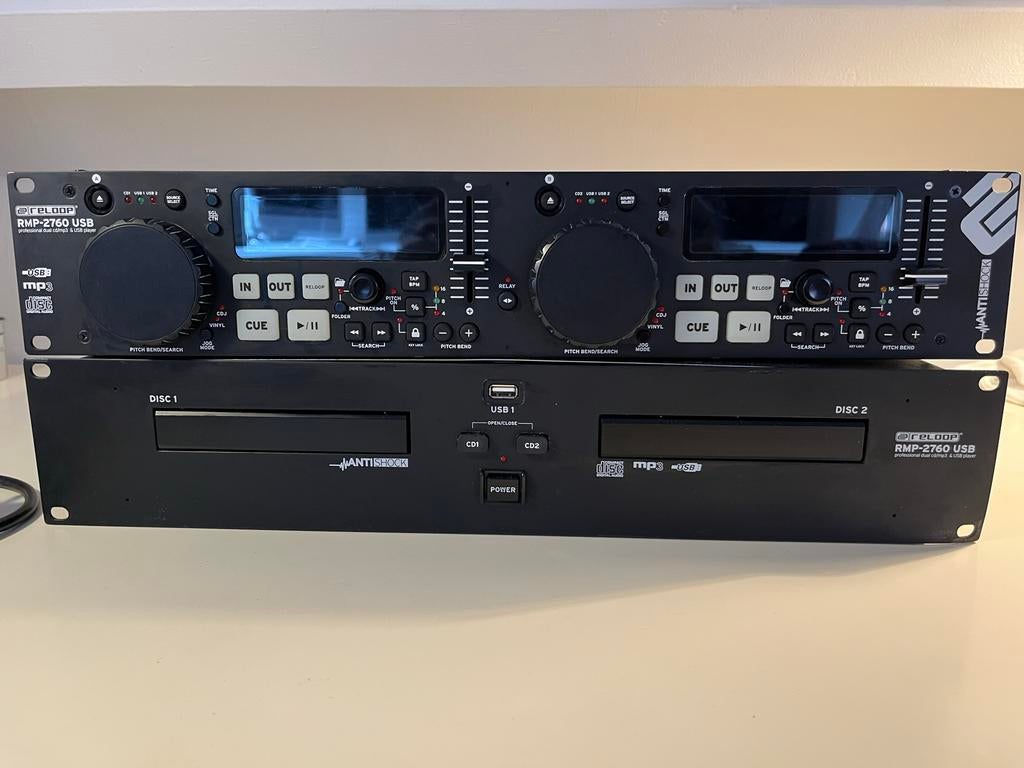 Reloop RMP-2760 USB Professionele Dual CD/MP3 & USB Speler, Ophalen of Verzenden, Zo goed als nieuw, Dj-set, Reloop