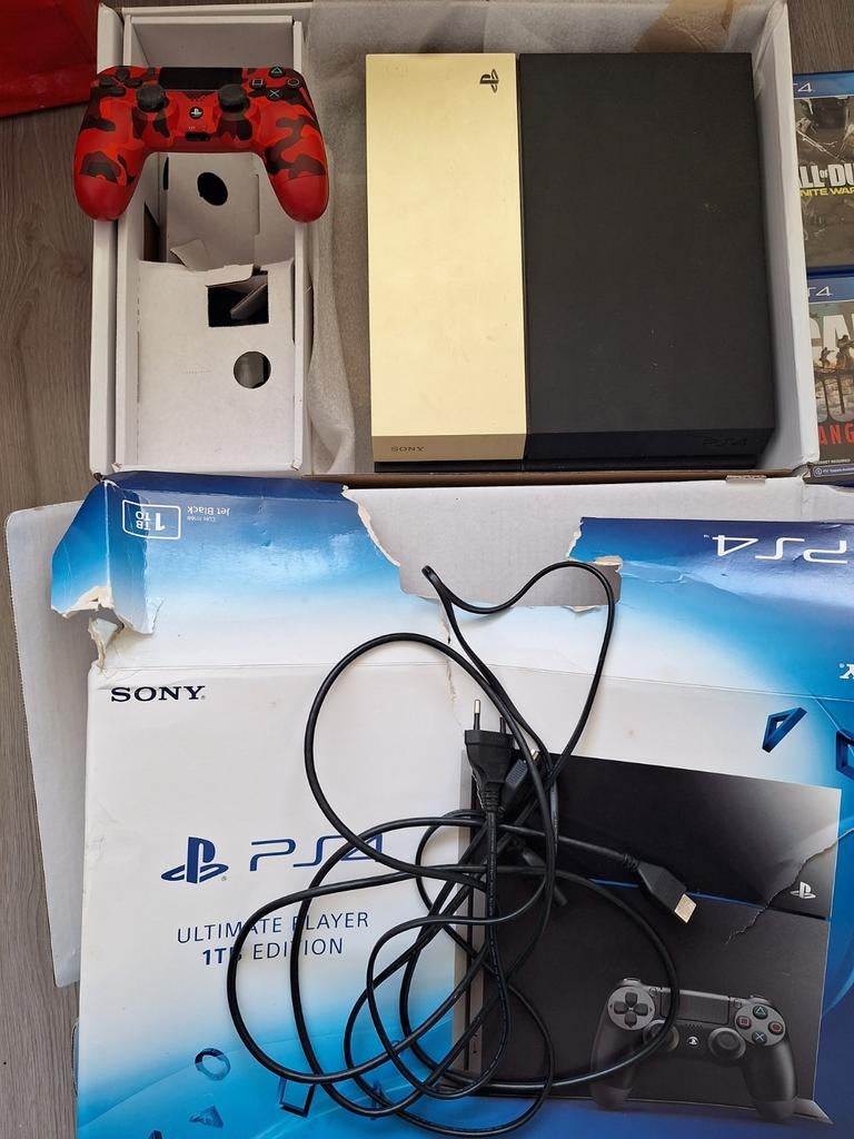 PS4 1TB met veel spellen en 1 controller, Ophalen of Verzenden, 1 TB, Met 1 controller, Original