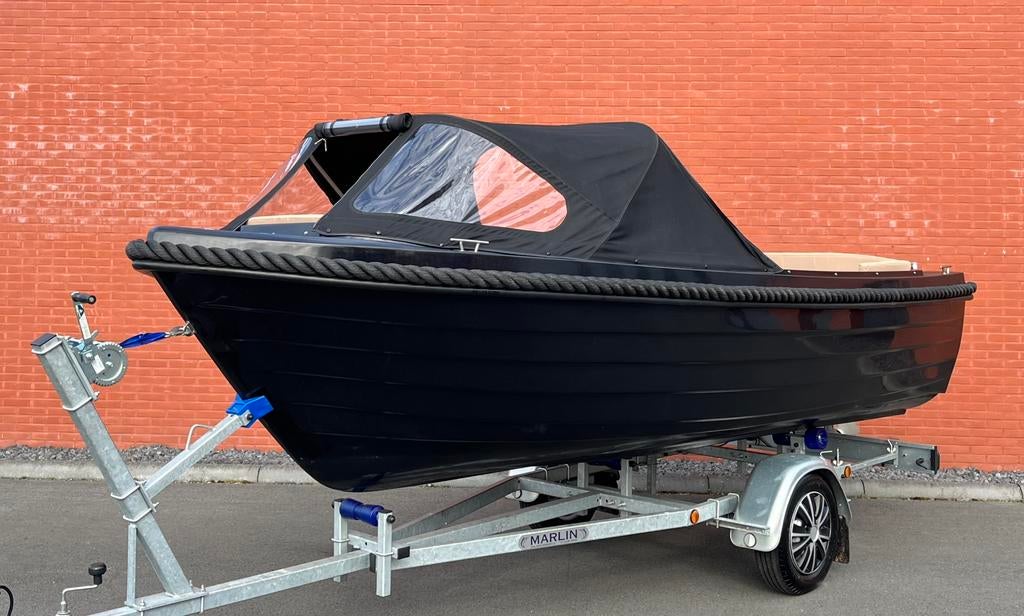 Admiral 475XL | HPL teak | Vaarbewijsvrij | zonnedek | 9.9PK, Ophalen, 10 tot 30 pk, Zo goed als nieuw, 3 tot 6 meter