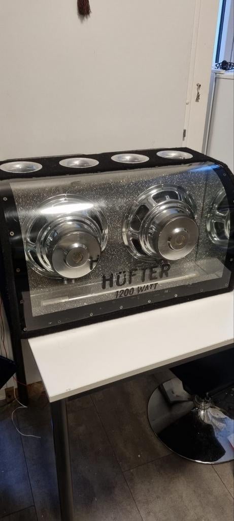 Pioneer Bass Installatie 1200W met HÜFTER Subwoofer, Auto diversen, Autospeakers, Ophalen of Verzenden