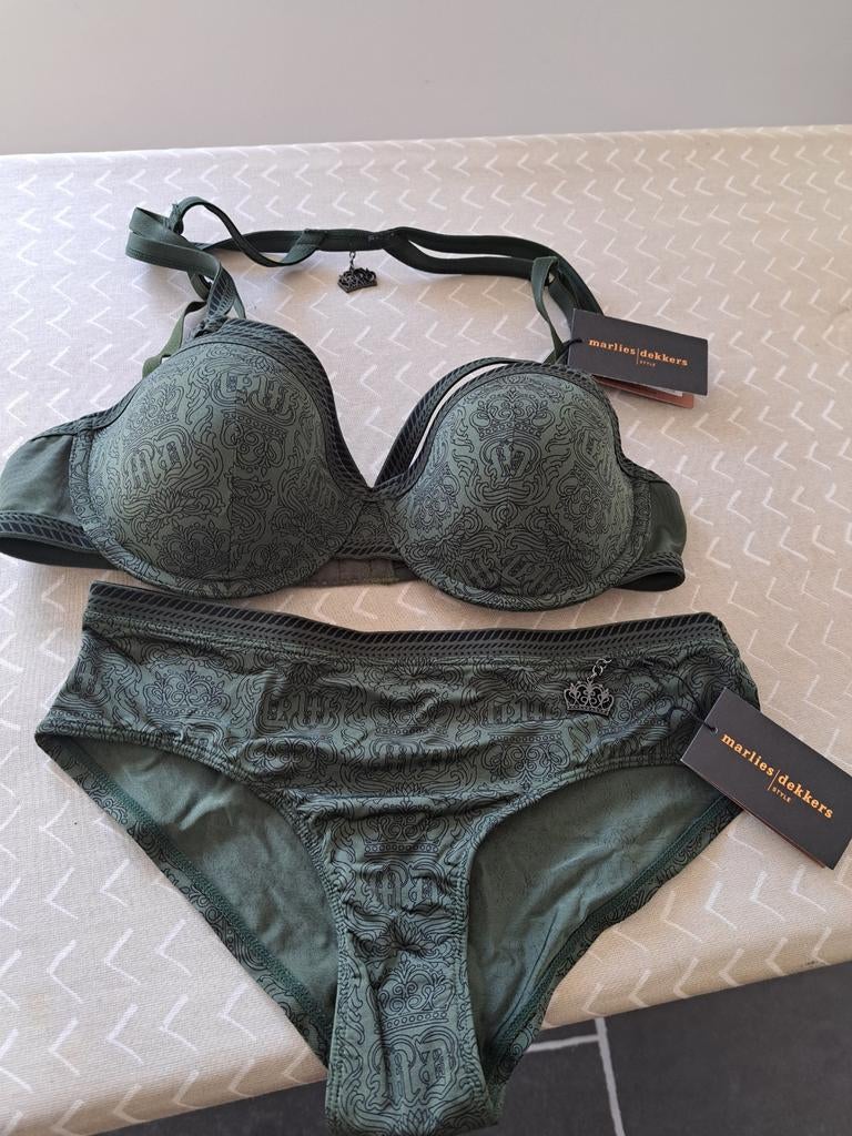 Marlies dekkers 75c brazilian briefs XS, Marlies Dekkers, Ophalen of Verzenden, Groen, Setje
