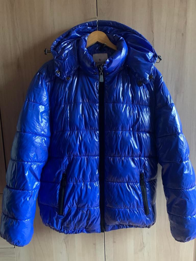 Dikke blauwe winterjas, Ophalen of Verzenden, Zo goed als nieuw, Blauw