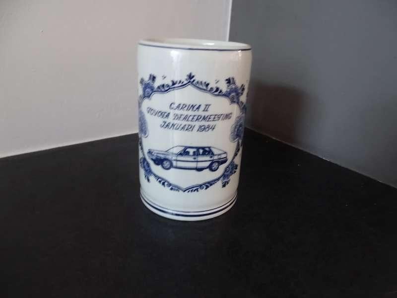Toyota Carina-2 -Dealer Meeting Bier Beker Januari 1984, Verzenden, Zo goed als nieuw, Auto's