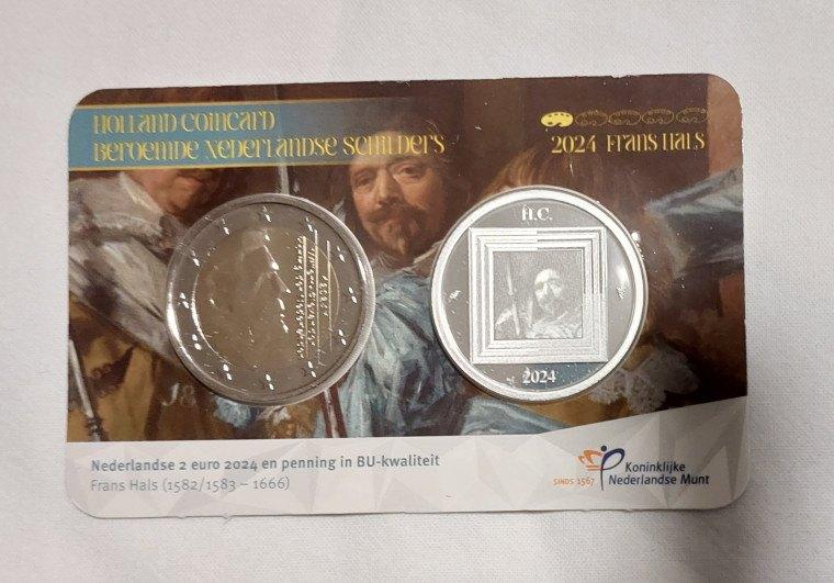 Holland coincard Frans Hals 2024 zilver, Ophalen of Verzenden, Koningin Beatrix, Euro's, Zilver