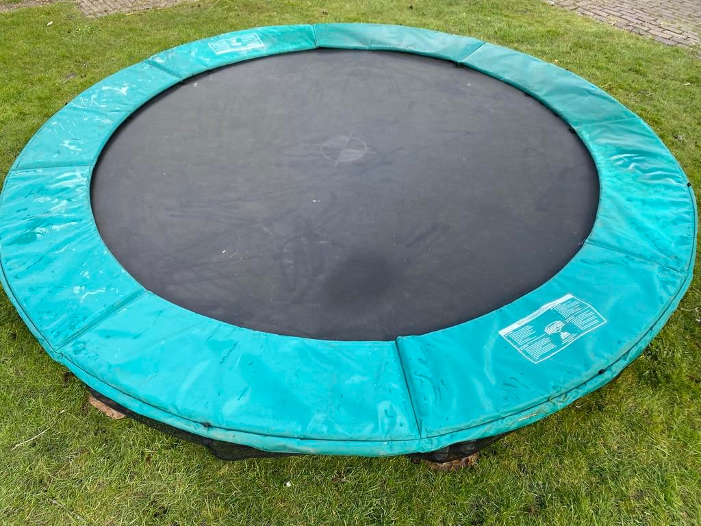 Berg inground trampoline 330 cm, Ophalen of Verzenden, Gebruikt