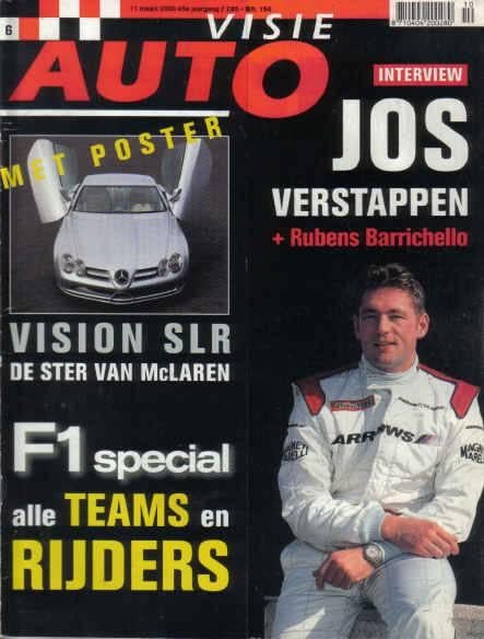 Autovisie 6 2000 : Smart Brabus - Mercedes Benz SLR - Volvo, Ophalen of Verzenden, Gelezen, Algemeen