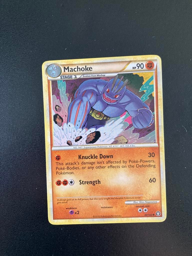 Pokemon kaart Machoke, Ophalen of Verzenden, Zo goed als nieuw