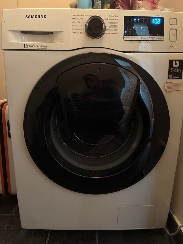 Samsung Wasmachine 7kg Digital Inverter Technologie, Witgoed en Apparatuur, Wasmachines, Ophalen, Gebruikt, Voorlader, 85 tot 90 cm