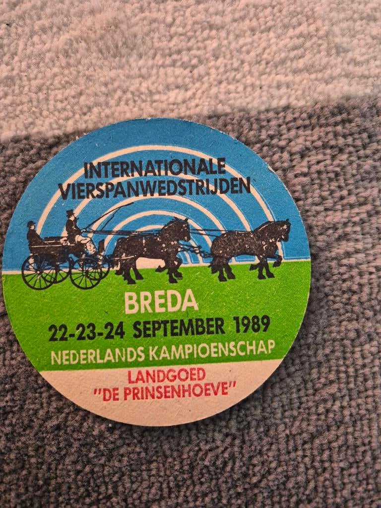 Heineken viltje - Intere Vierspanwedstrijden Breda 1, Ophalen of Verzenden