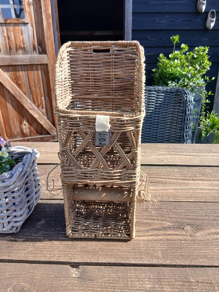 Riviera Maison Toilethouder Rotan, Ophalen of Verzenden, Gebruikt, Beige, Overige typen