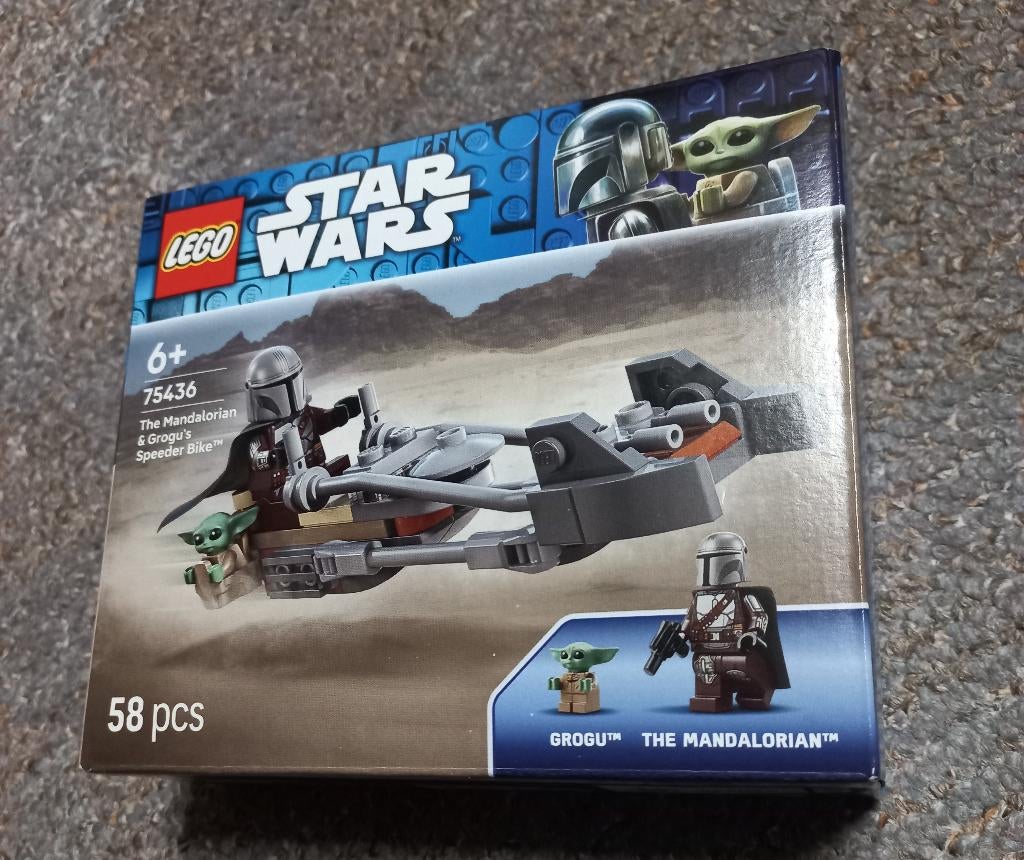 Lego Star Wars 75436 Mandalorian Grogu Speeder Bike = 6 eur, Ophalen of Verzenden, Nieuw