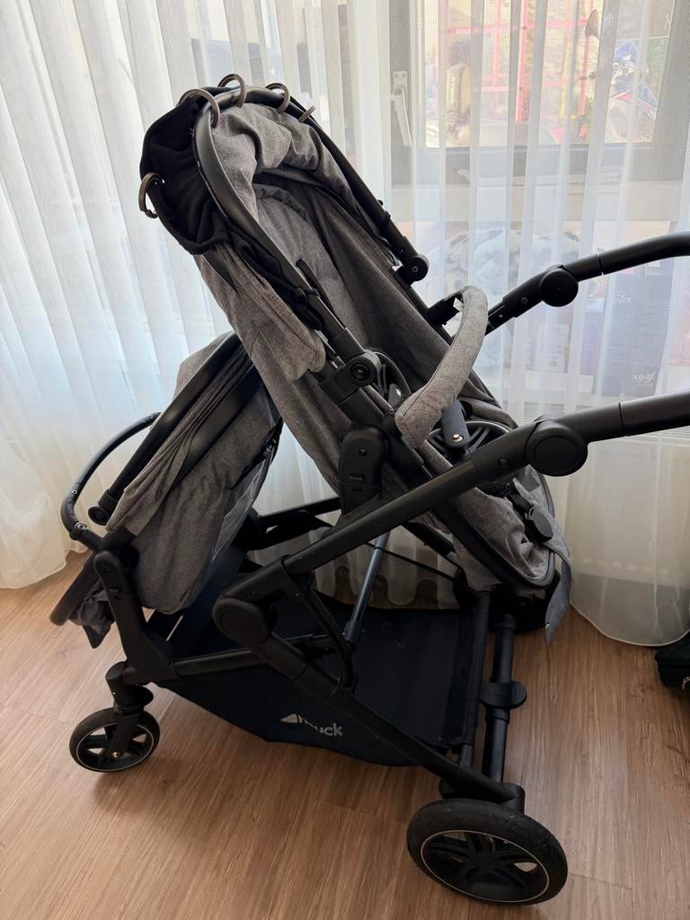 Hauck duo kinderwagen met wieg en zitje, Overige merken, Duowagen, Ophalen of Verzenden, Zo goed als nieuw