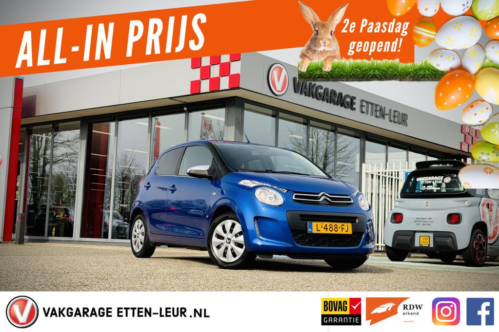 Citroën C1 1.0 VTi Feel | CAMERA | AIRCO | BLEUTOOTH, 12 maanden, Stof, Gebruikt, Euro 6
