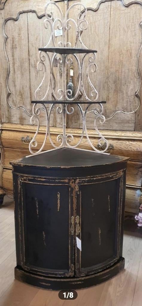 Charmante Clayre&Eef hoekkast, (Nieuw), Antiek en Kunst, Curiosa en Brocante, Ophalen of Verzenden