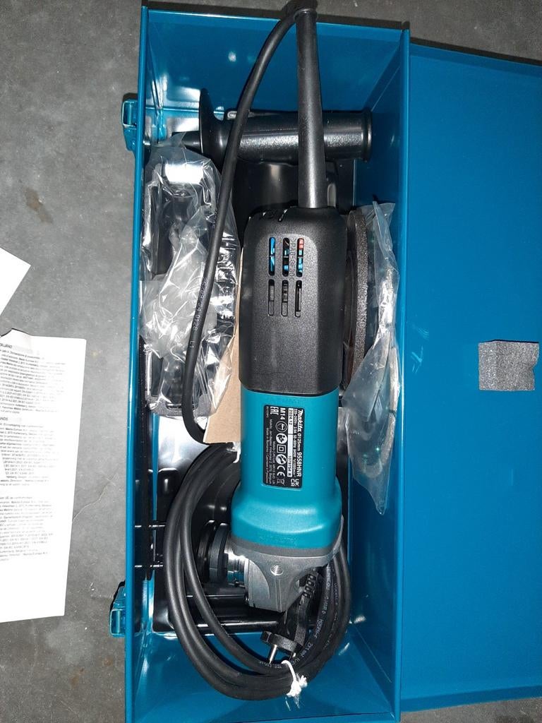 Makita slijper, Doe-het-zelf en Verbouw, Gereedschap | Slijpmachines, Ophalen, Nieuw, 700 tot 1000 watt, Haakse handslijpmachine