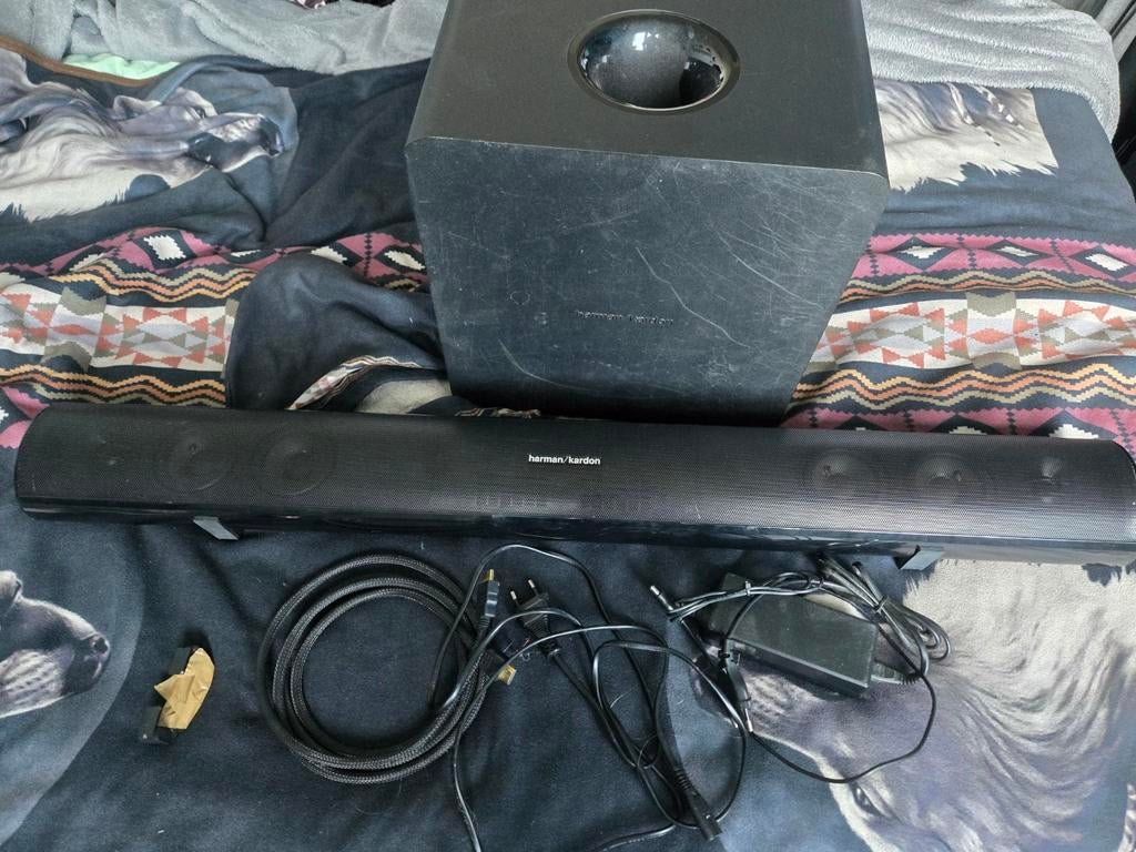 Harman Kardon SB 26 soundbar en subwoofer defect, Ophalen, Met externe subwoofer, Niet werkend