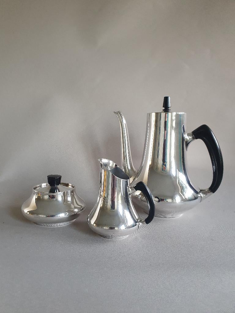 vintage koffieset deens design Cohr verzilverd, Ophalen of Verzenden
