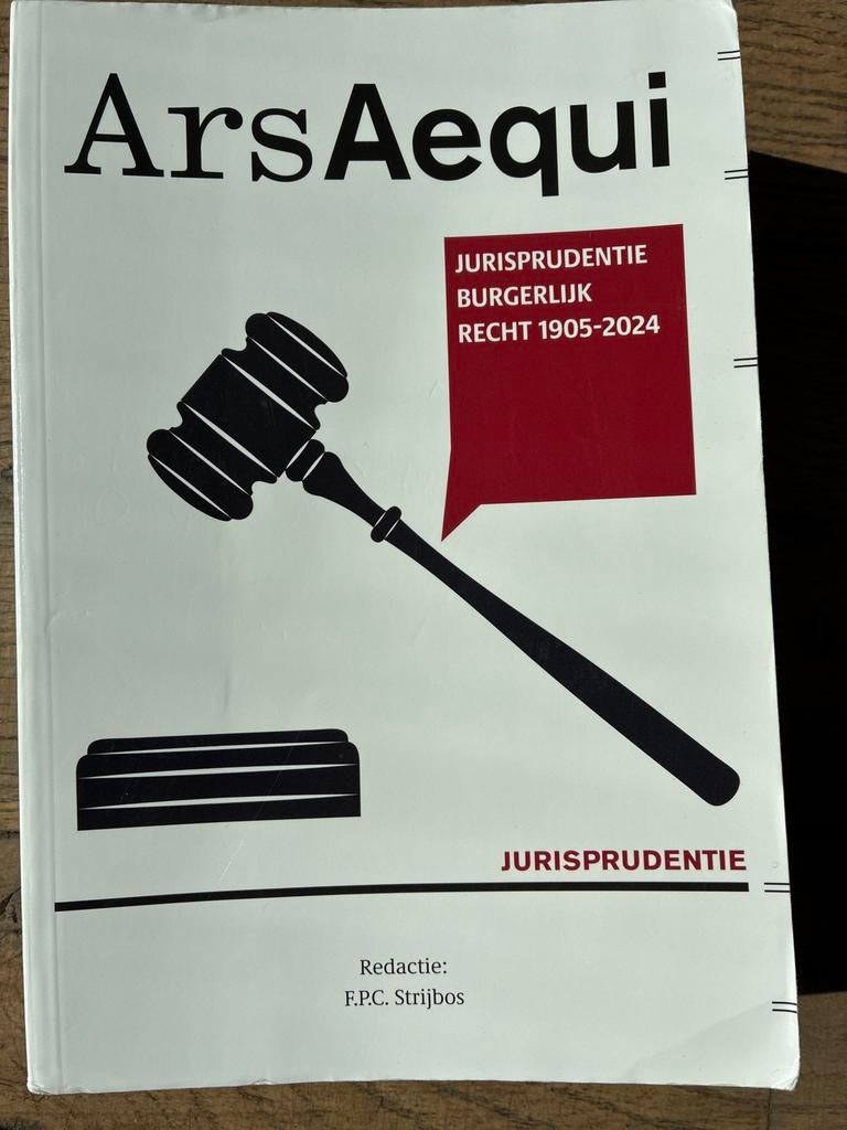 Ars Aequi Jurisprudentie Burgerlijk Recht 1905-2024, Boeken, Ophalen of Verzenden, Gamma, Zo goed als nieuw, WO