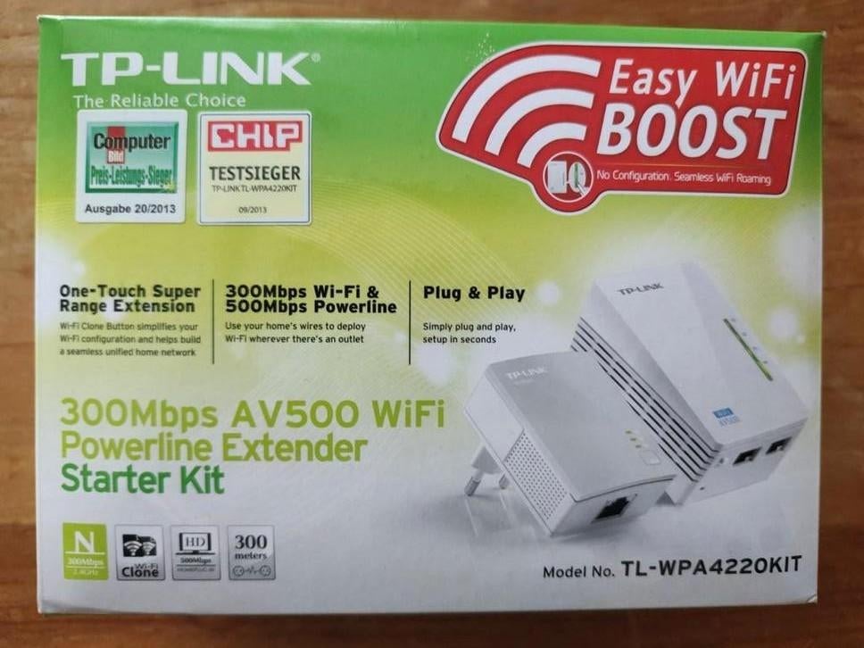 TP-Link TL-WPA4220 KIT + 2 x TP-Link AV500 wifi via WCD, Ophalen