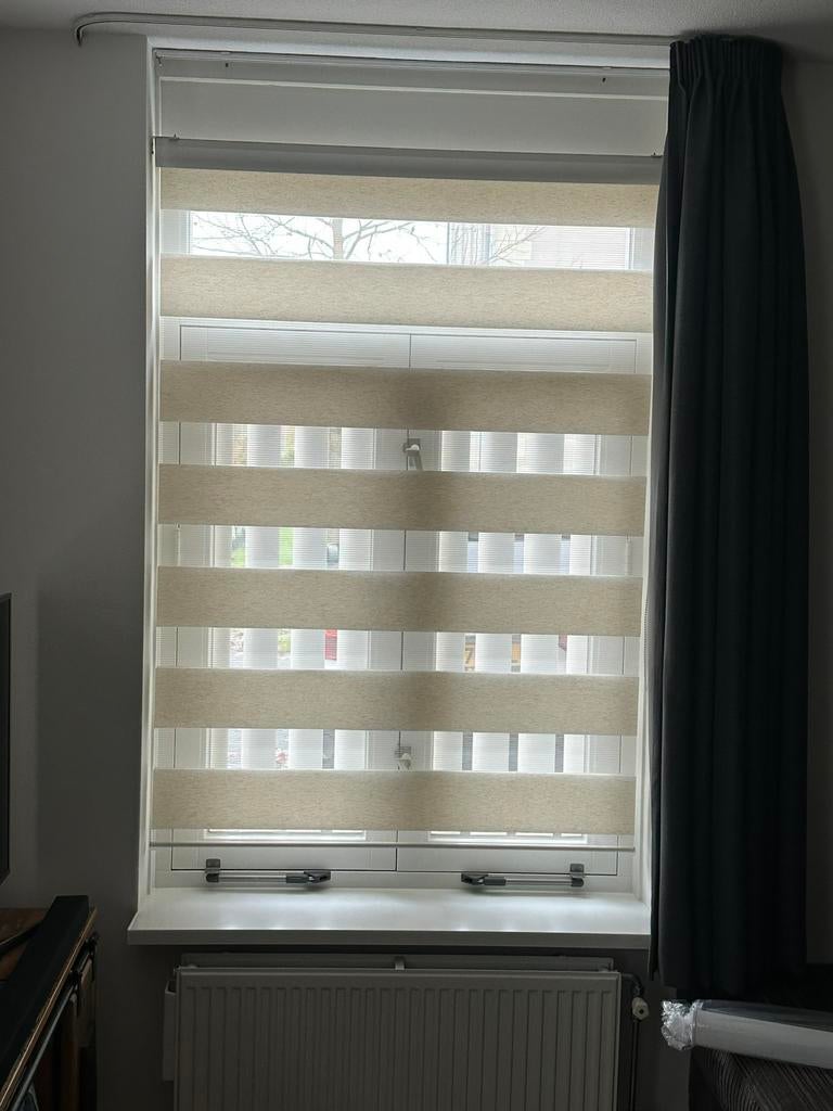 4x duo rolgordijn 120x180cm brede baan (zand), Roystore.nl@gmail.com, Ophalen of Verzenden, Zo goed als nieuw, Roystore