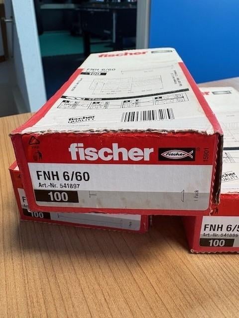 Partij Fischer spanhulzen FNH 6/50 & 6/60, Ophalen, Nieuw, Overige typen