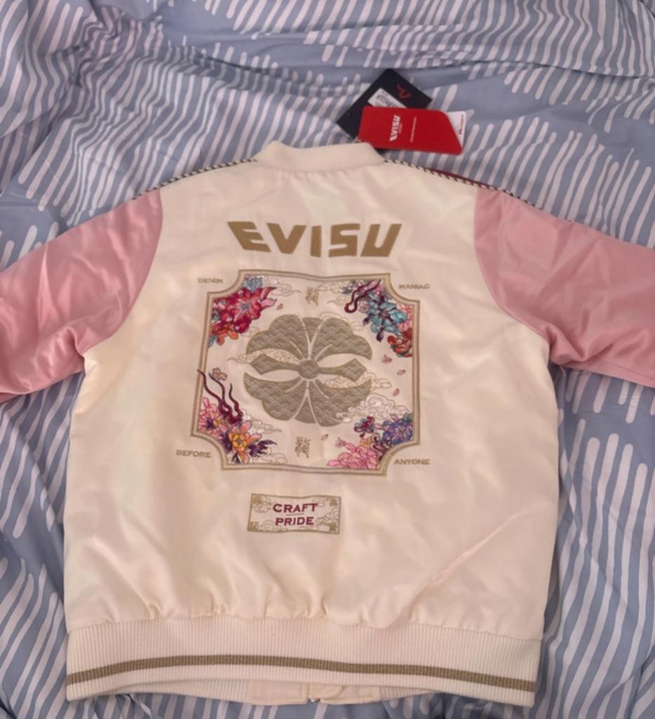 Evisu jas/vest - Nooit gedragen, Kleding | Dames, Ophalen of Verzenden, Nieuw, Beige, Sneakers of Gympen