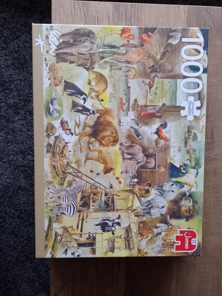 Rien Poortvliet Puzzel - De Ark van Noach - 1000 stukjes, Ophalen of Verzenden, 500 t/m 1500 stukjes, Gebruikt, Legpuzzel