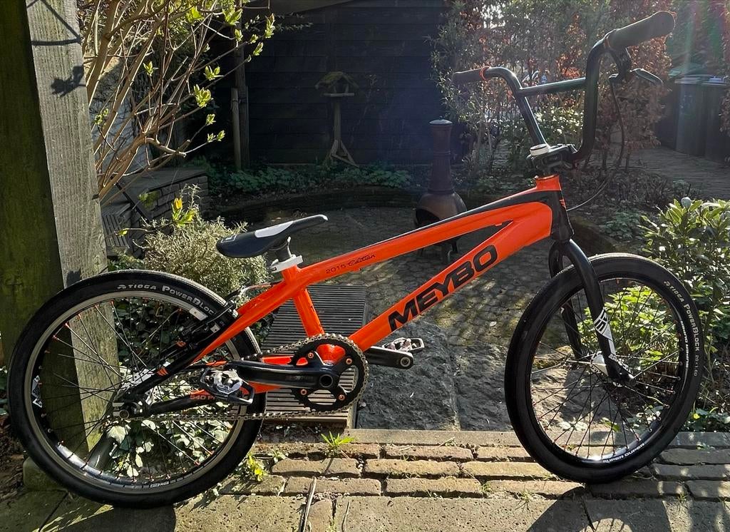 Meybo pro XL oranje BMX cross fiets, Fietsen en Brommers, Fietsen | Crossfietsen en BMX, Ophalen, Gebruikt, Aluminium, V-brakes