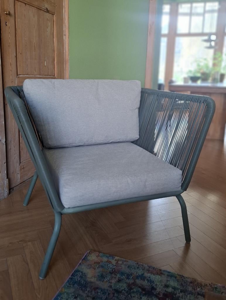 Loungestoel / tuinstoel 'Iris', Tuin en Terras, Ophalen, Gebruikt, Metaal