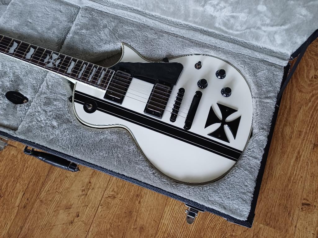 ESP LTD Iron Cross James Hetfield Signature met koffer, Ophalen, Zo goed als nieuw, Solid body, Overige merken