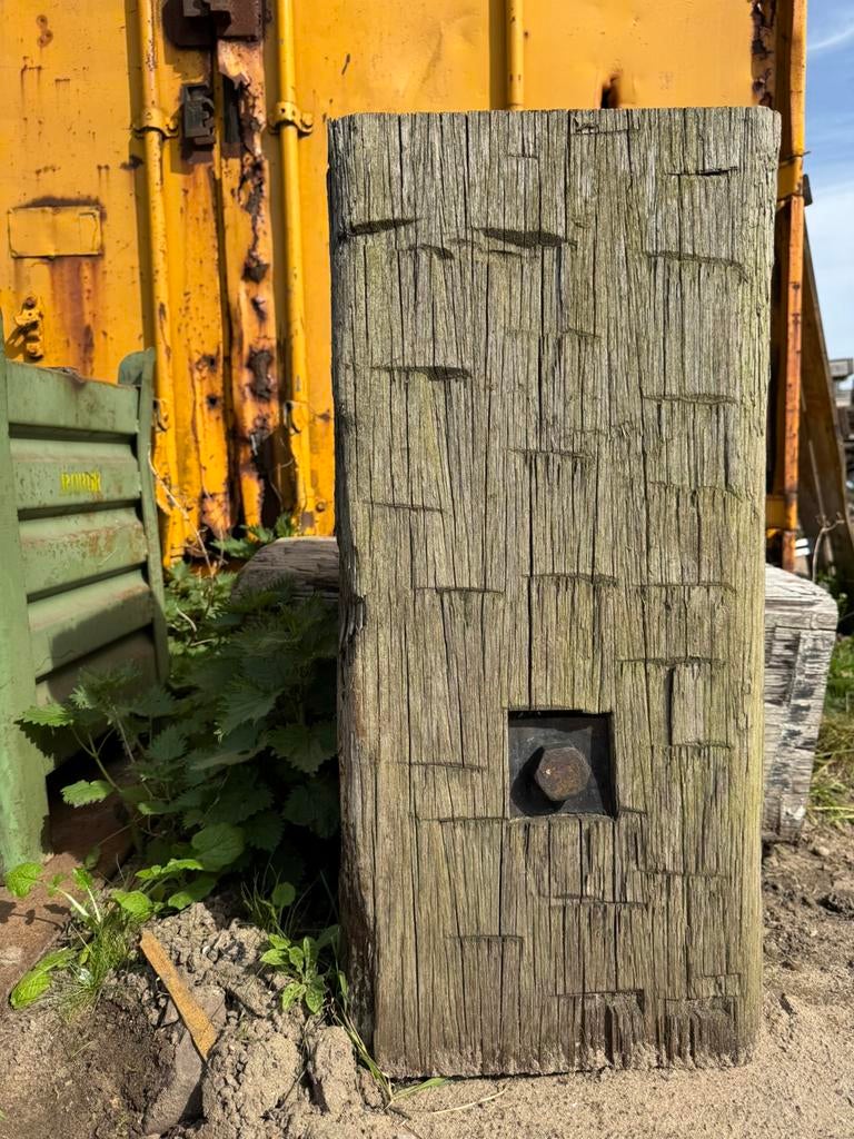 Robuuste stukken hout meerpaal palen, Ophalen