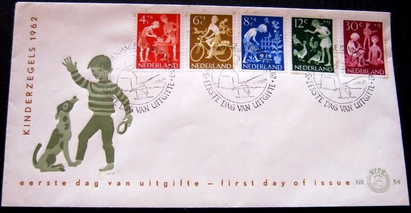 Kinderzegels E54 uit 1962, Verzenden, Onbeschreven, Nederland