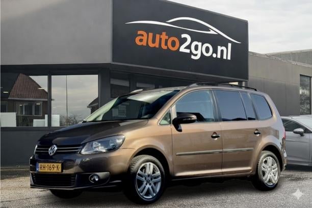 Volkswagen Touran 1.2 TSI EASYLINE 7PERS 153 d.Km. NAVI AIRC, Euro 5, Gebruikt, 4 cilinders, Bruin