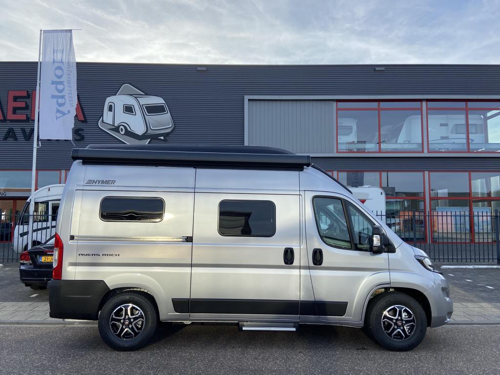 Hymer Ayers Rock Slaapdak automaat navigatie luifel voordeel, Automaat, Buscamper of Camperbus, Ringverwarming, Fiat