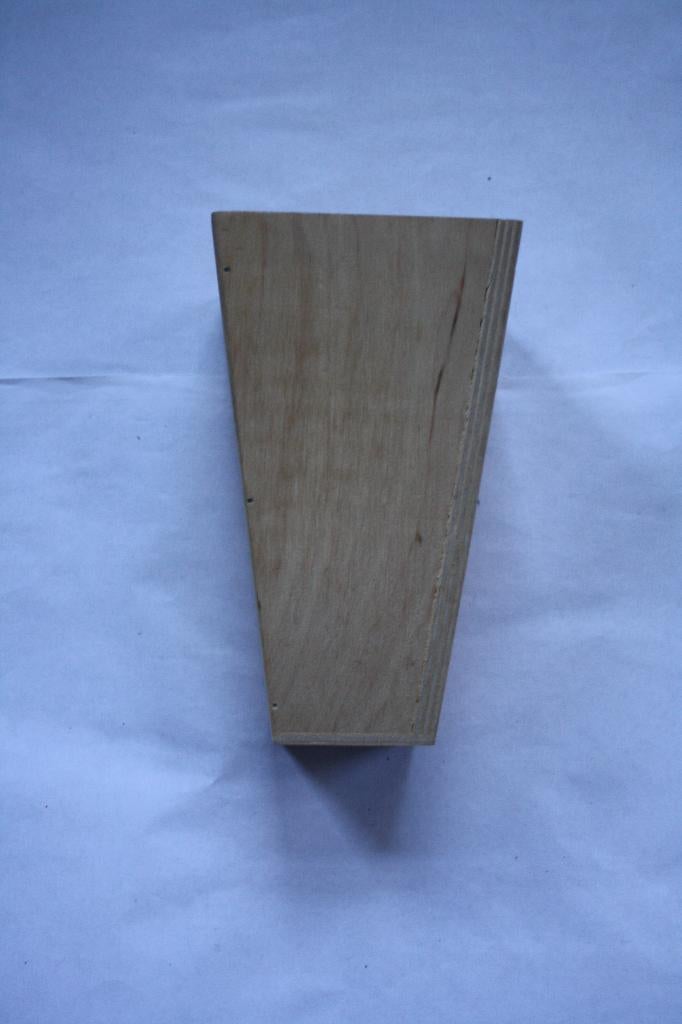 1 stuks houten conische vaas, Ophalen of Verzenden, Nieuw