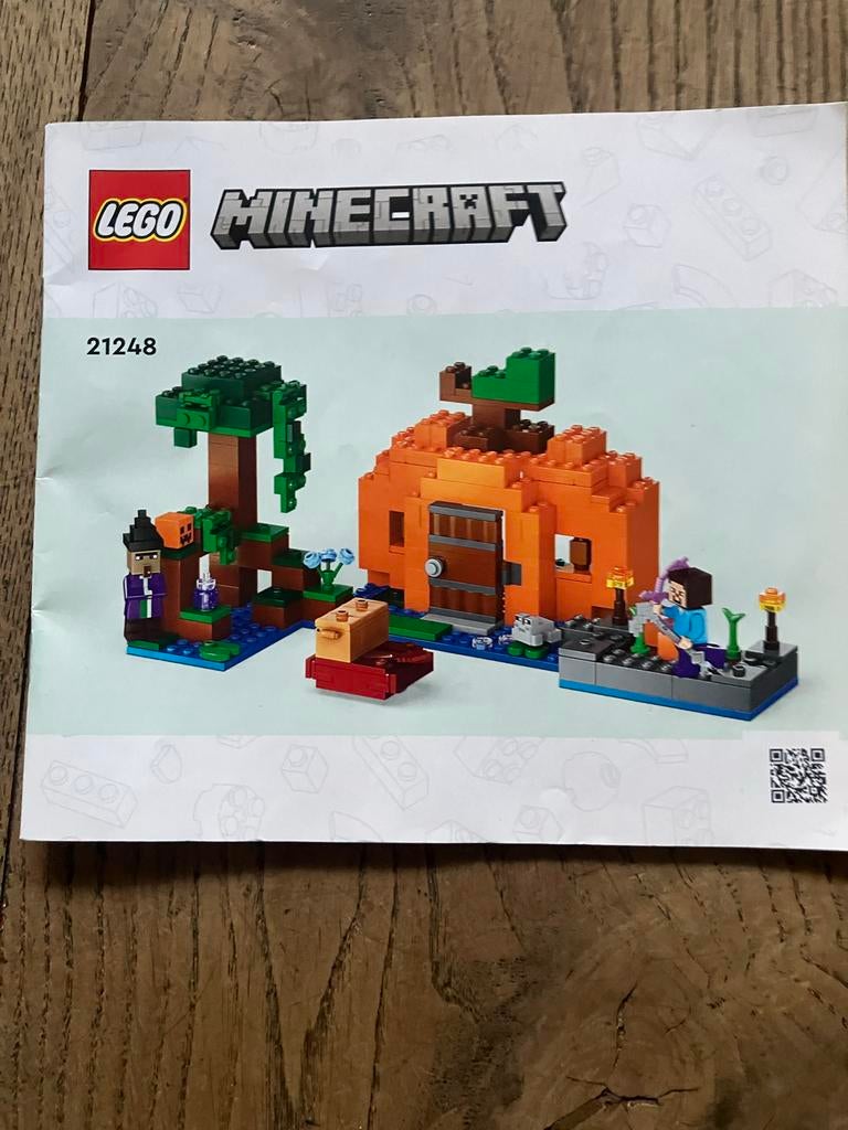 Lego Minecraft Pompoen Huis 21248, Kinderen en Baby's, Speelgoed | Duplo en Lego, Ophalen of Verzenden, Gebruikt, Complete set