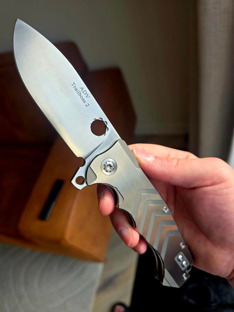 Andre de villiers (ADV)  trailboss 2 zakmes, Ophalen of Verzenden