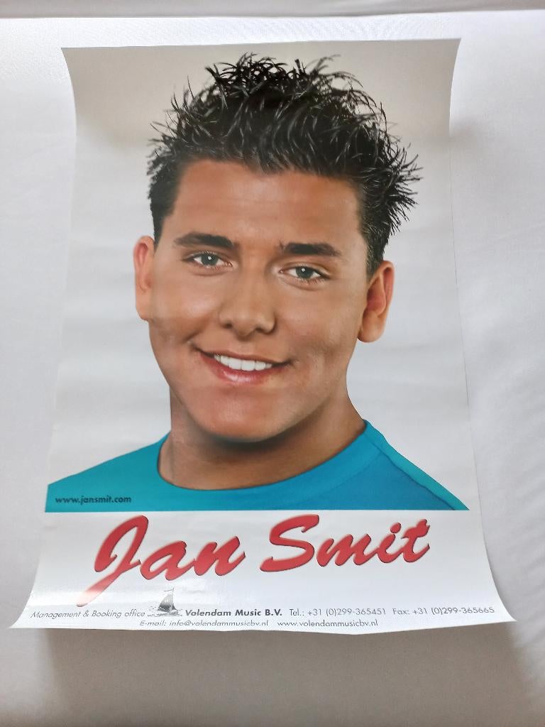Poster Jan Smit, Rechthoekig Staand, Ophalen of Verzenden, Zo goed als nieuw, A1 t/m A3