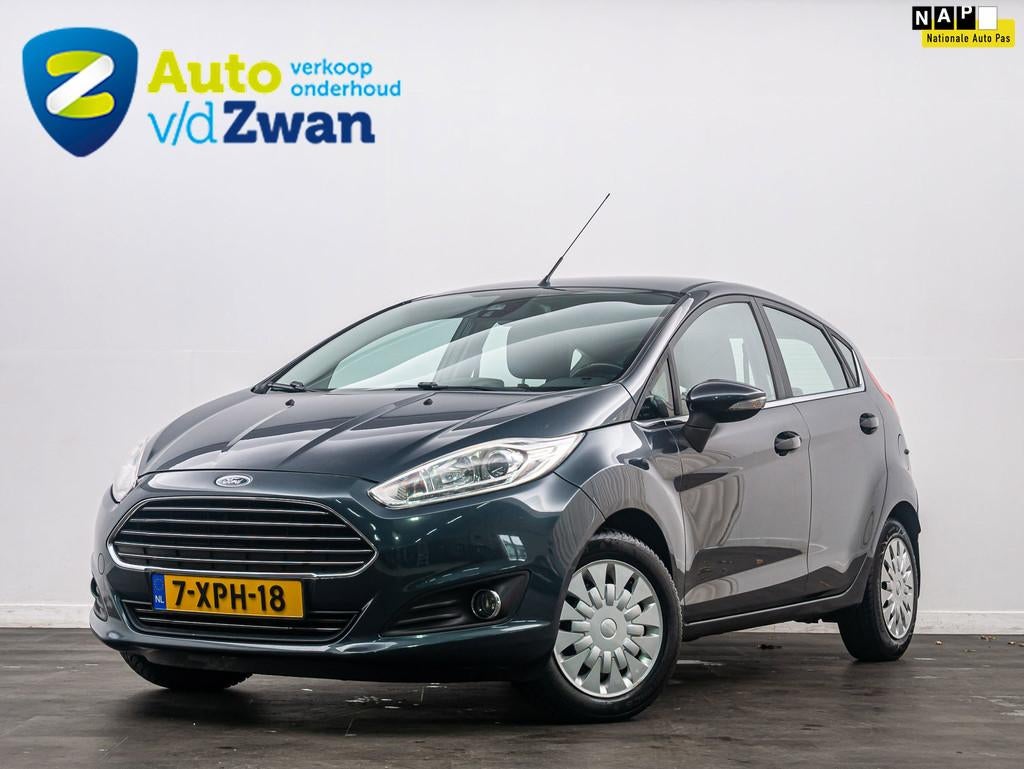 Ford Fiesta 1.0 EcoBoost Titanium Automaat/Navi/Cruise/Clima, Euro 5, Zwart, Origineel Nederlands, Bedrijf