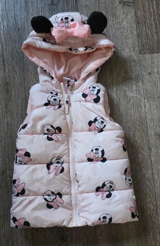 Roze Minnie Mouse bodywarmer maat 80, Overige typen, Meisje, Ophalen of Verzenden, Zo goed als nieuw