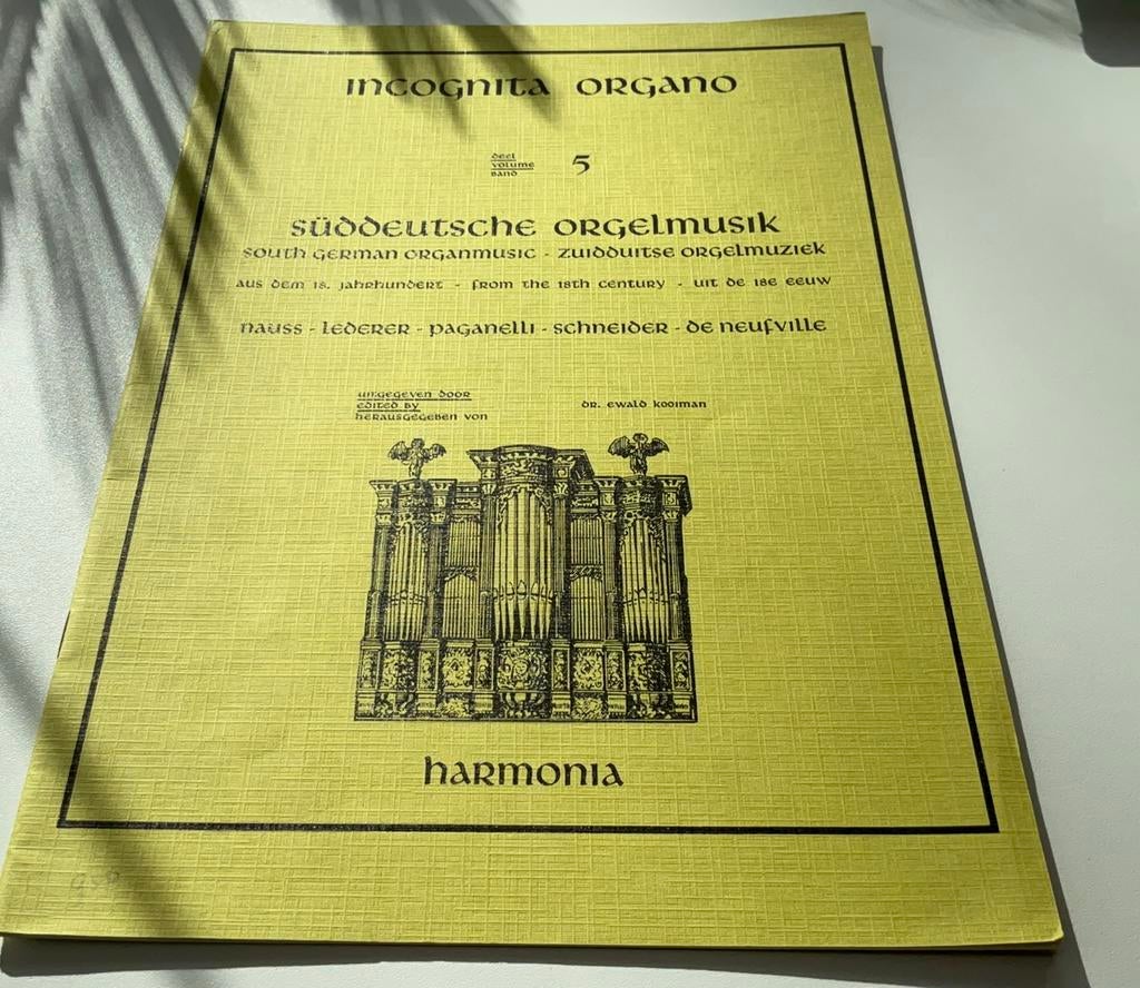 Orgelboek incognita organo deel 5 suddeutsche orgelmusik, Muziek en Instrumenten, Bladmuziek, Ophalen of Verzenden, Zo goed als nieuw