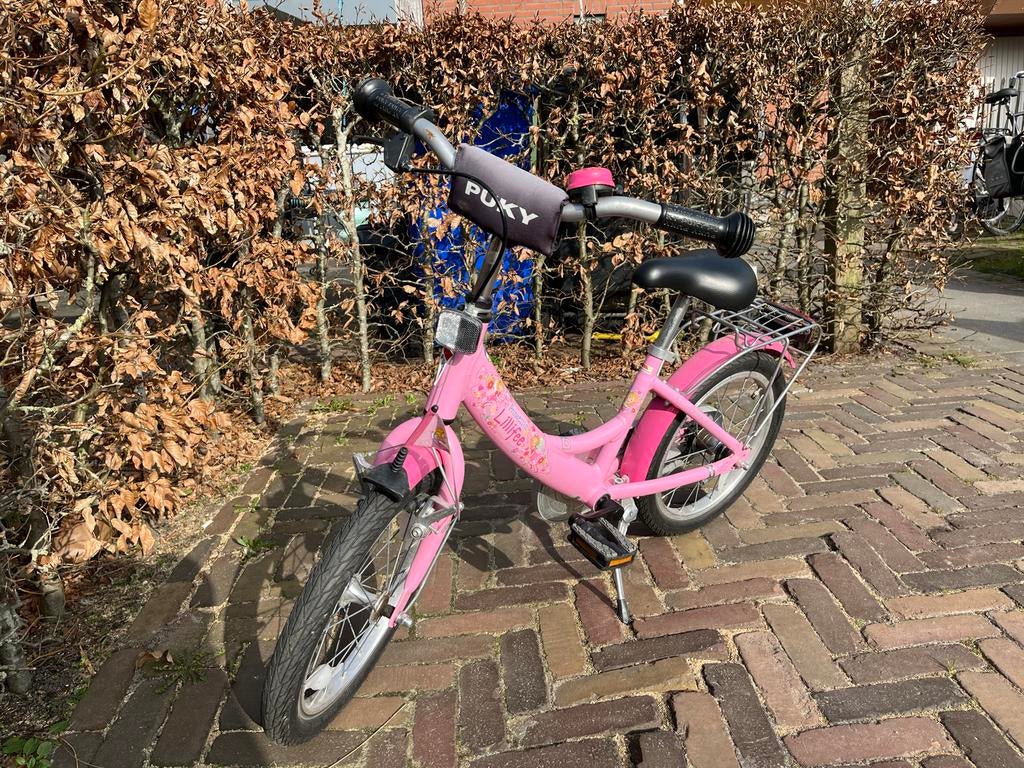 Roze Puky kinderfiets Lillifee - 16 inch, Ophalen, Gebruikt, 16 tot 20 inch