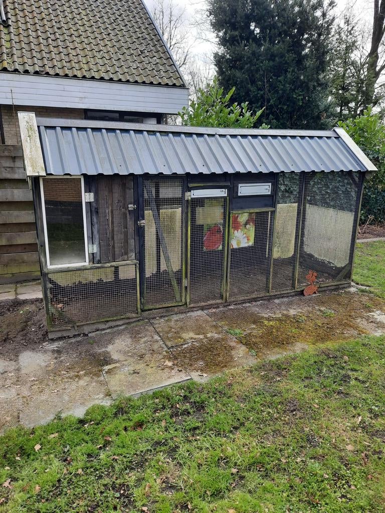 Volière duivenhok of kippenhok, Ophalen, Zo goed als nieuw, Hout, Volière