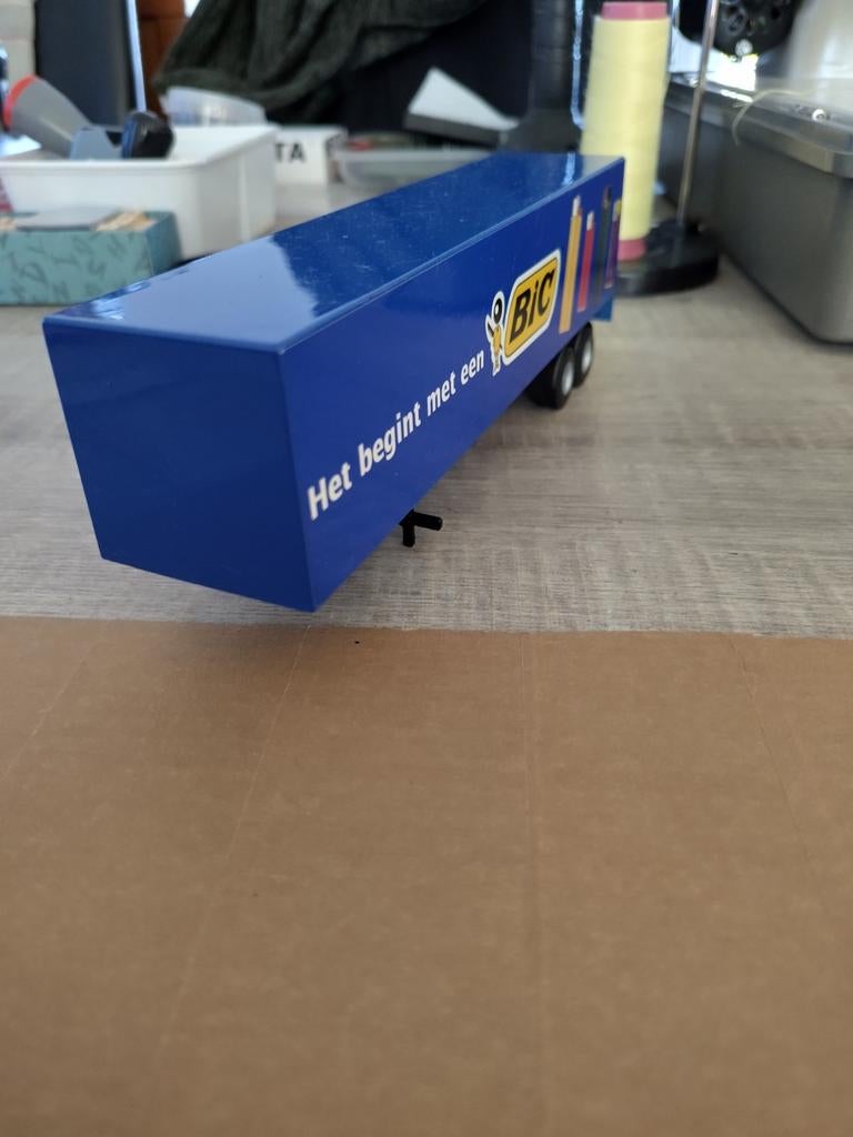 Lion car 1:50 oplegger trailer, Hobby en Vrije tijd, Modelauto's | 1:50, Ophalen of Verzenden, Gebruikt, Bus of Vrachtwagen, SIKU