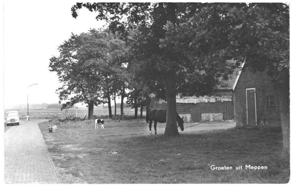 992312	Meppen	Drenthe	1974	Gelopen met postzegel, Ophalen of Verzenden, 1960 tot 1980, Gelopen, Drenthe