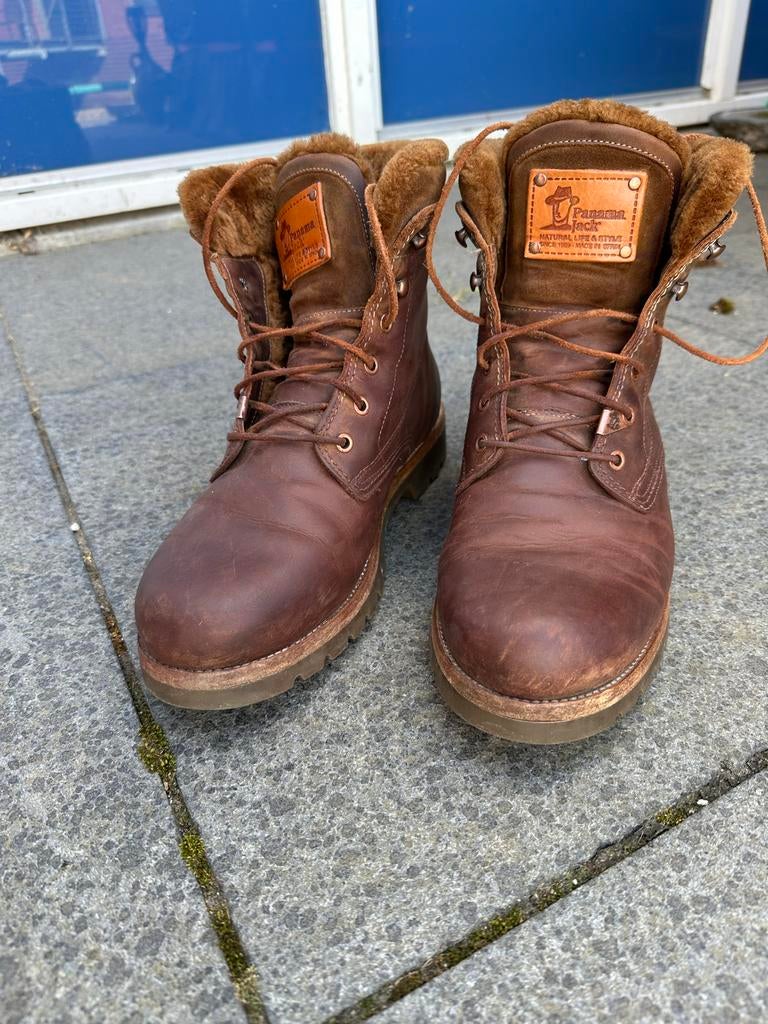 Panama Jack P03 Aviator Igloo bruine laarzen, Ophalen of Verzenden, Gedragen, Bruin, Boots